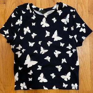 Wild Fable butterfly crop top